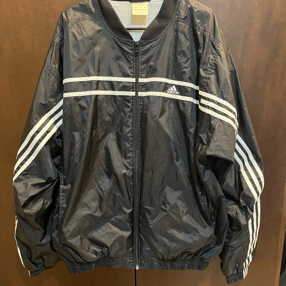 Adidas 3stripe lined windbreaker jacket